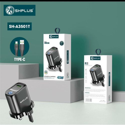 product_image_name-SHPLUS-45w Super Fast Charger Wth Type-C Cable-1