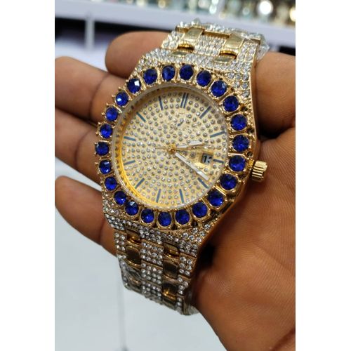 product_image_name-Forecast-High Quality Non Fading/Non Rusting Diamond Iced Chain Wristwatch-1