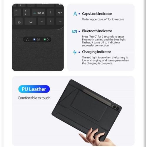 product_image_name-Generic-Keyboard case for samsung galaxy Tab S8 ultra PU leather -3