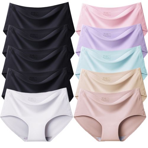 Seamless Underwear Women Ladies Briefs Comfortable Panty Low-Rise