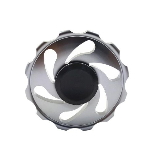 Generic New Metal Aluminium Alloy Round EDC Hand Fidget Finger Spinner  Gadgets Focus Tool Desk Toy Spin Widget for ADD ADHD Children Adults  Relieve Stress Anxiety