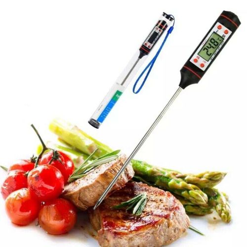 Electronic probe kitchen food thermometer meat cooking water milk
