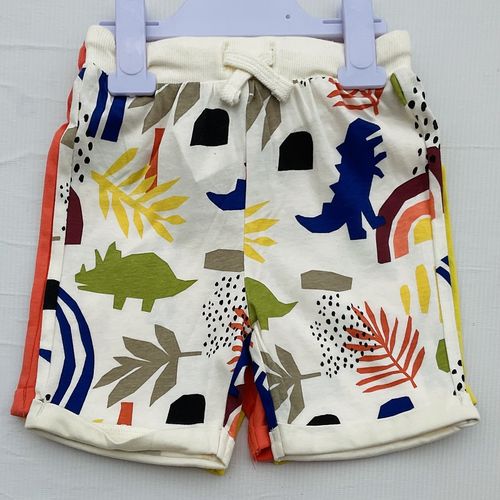 F And F Baby Boys Plain & Patterned Shorts -3 Pieces