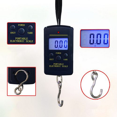 Generic 40kg/10g Mini Digital Scale For Fishing Luage Travel Weighting  Steelyard