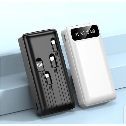 product_image_name-Generic-20000mAh Polymer Digital Power Bank With  4 Built-in Cables Portable Backup Charger 20000mAh-1