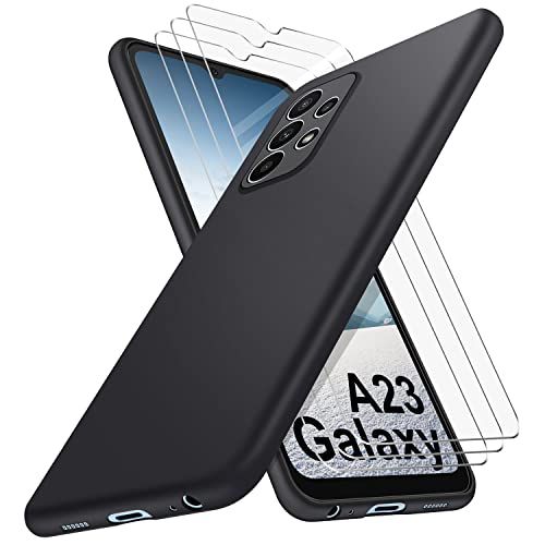 Samsung Galaxy A23 Luxury Silicon Protective Back Case+Free Earpiece