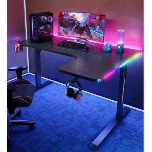 product_image_name-Generic-Non-adjustable Desk With LED Lights 1.4meter -1