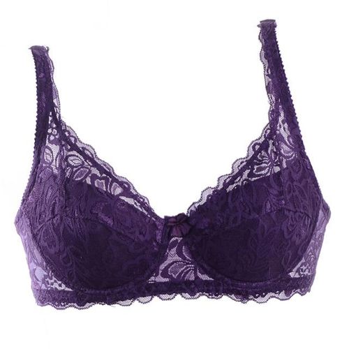  Women Padded Push Up Bra Embroidered Lace Bra Full