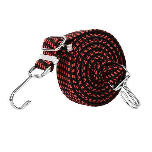 Adjustable Flat Bungee Cords with Hooks, Premium Latex Heavy Duty Straps  with Hooks, Adjustable Buckles, Luggage