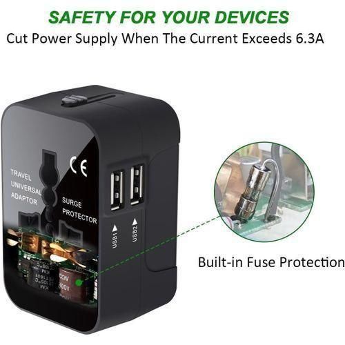 Generic Worldwide Universal Travel Socket Adapter,Power Socket,USB Charger,Socket Converter - image 8