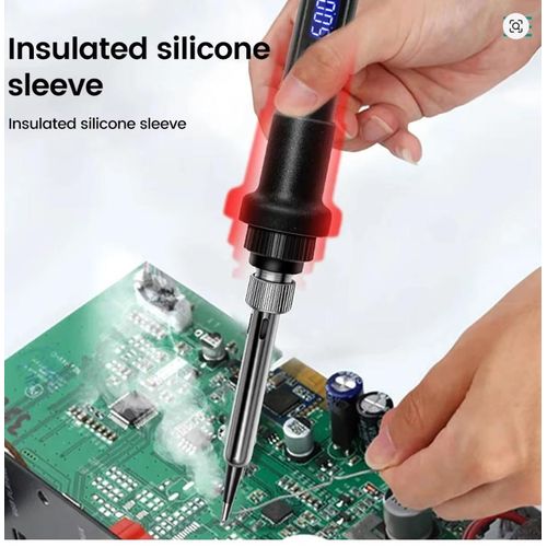 Generic Electric Sodering Iron Kit set  LCD Soldering Iron Digital Multimeter - image 6