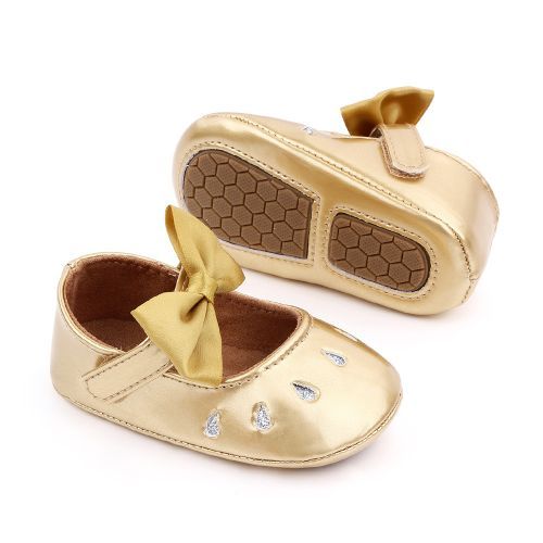 product_image_name-Fashion-Stacy Baby Girl Birthday Studded Shoe- Gold-2