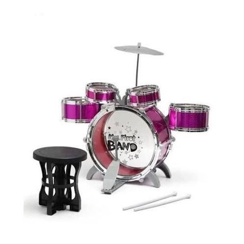 Generic 5 Set Musical Jazz Drum For Kids With Chair