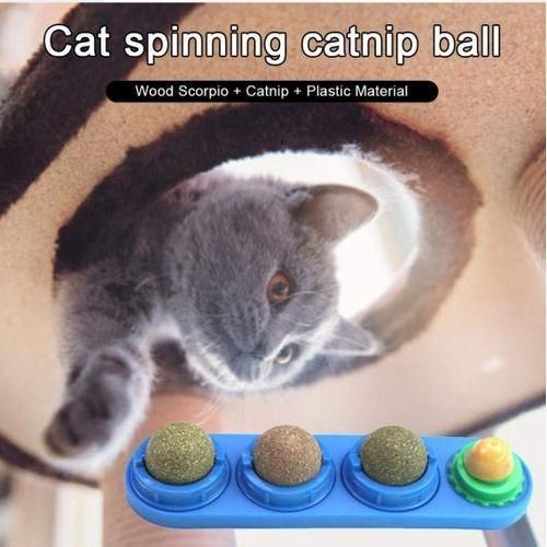 product_image_name-TD- Catnip Lollipop Wall Chew Ball Toy Blue-2