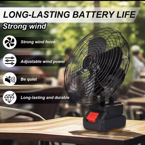 Generic Lithium battery fan with 2 batteries - image 2