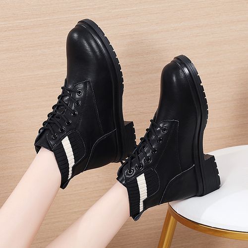 Fashion Ladies British Style Lace Up Women's Boots Casual Non-Slip