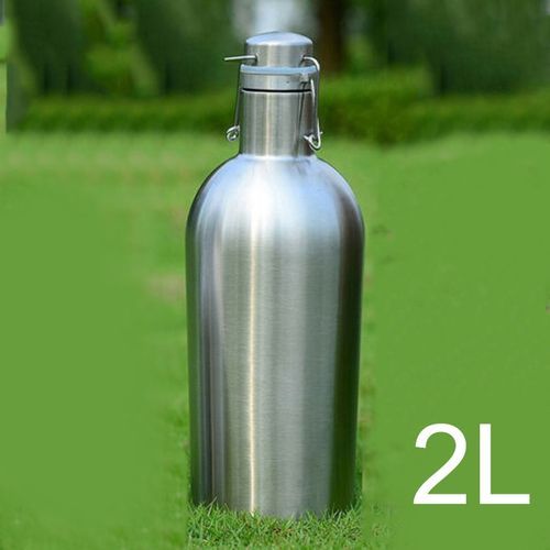 Generic Stainless Steel Water Bottle Water Beer Thermos Growler