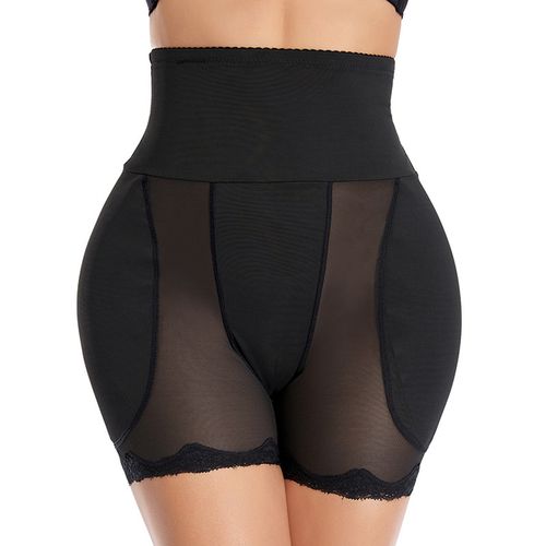 Fashion Bodysuit Shapewear Padded Hip Lifter Panties High Waist Trainer  Women Tummy Control Body Shaper Hip Enhancer Thigh Slimming(#Type 1 - Black)