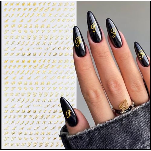 product_image_name-Generic-Gold Vintage Alphabet Nail Art Sticker Decals-1