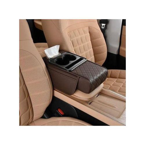 product_image_name-Generic-Multi-Function Car Armrest Pad with built-in cup holder, tissue box & phone pocket!-1