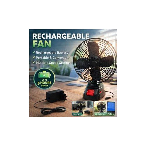 Generic Portable Rechargeable Strong-Wind Lithium Battery Fan - image 3
