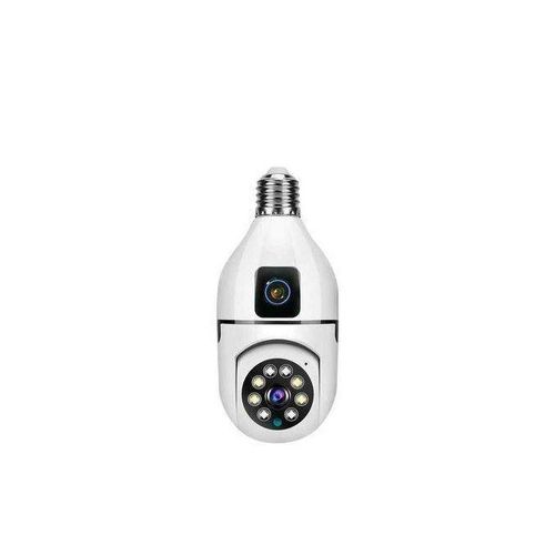 Generic Light Bulb Wireless WIFI Indoor Camera - Dual Lens V380