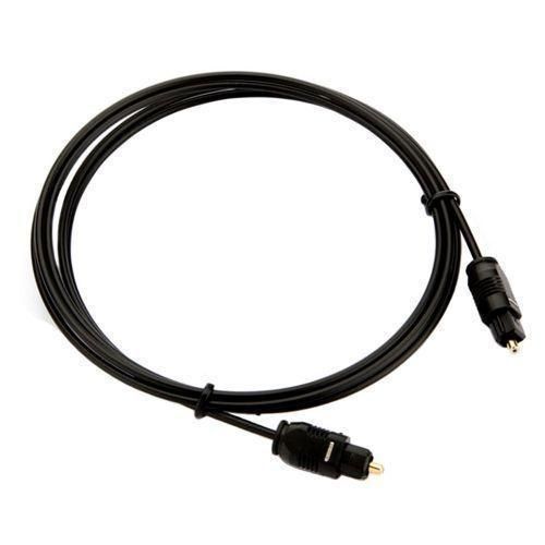 Generic   Optical Fiber Toslink Digital Audio Cable Male Black 1.5m