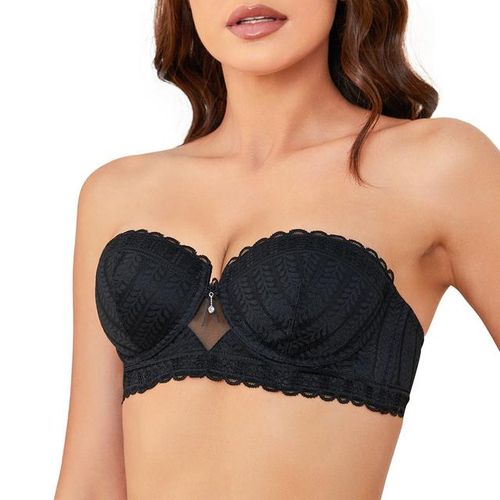 WingsLove Women's Push Up Full Coverage Bra Lace Underwire Lightly