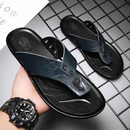 Soft leather flip flops deals