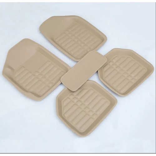 Generic Universal Leather Foot Mat - Complete 5 Seaters- Cream