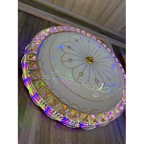 Generic Luxury crystal round ceiling light with Bluetooth connectivity. - image 3