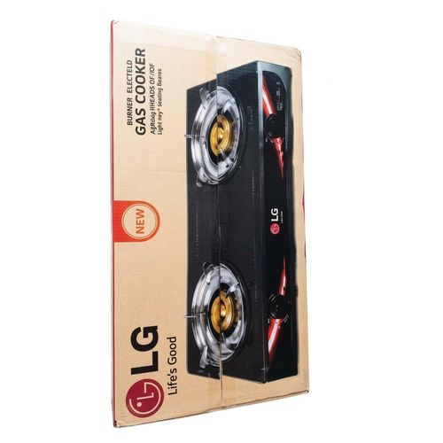 Generic Unique LG Table Top Double Burner Gas Cooker With Auto-Ignition