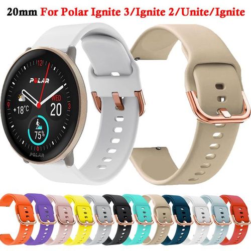 Generic 20mm Silicone Bracelet For Polar Ignite 3/ignite/2 Smart Watch Band  For Polar Unite/pacer Soft Strap Sport Wrist Band Correa