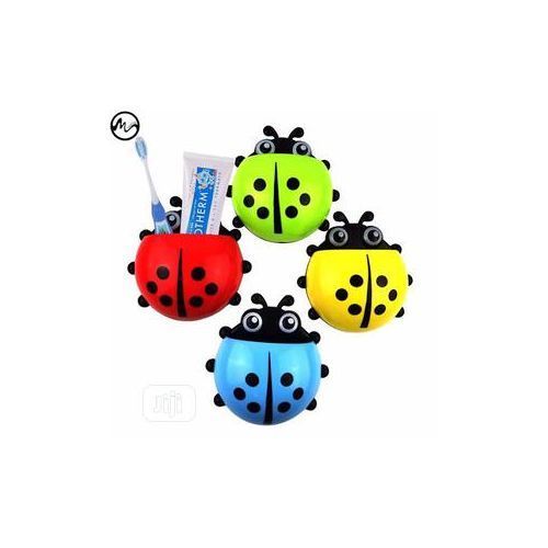 product_image_name-Generic-4 In 1 Ladybug Toothbrush & Toothpaste Holder/organizer-3