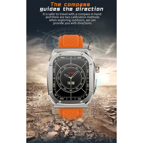 product_image_name-Generic-Z79 Max Hublot-Inspired Design Rugged Smartwatch With Extra Strap (Orange)-6