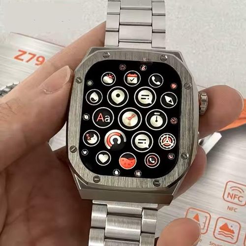 product_image_name-Generic-Z79 Max Hublot-Inspired Design Rugged Smartwatch With Extra Strap (Orange)-7