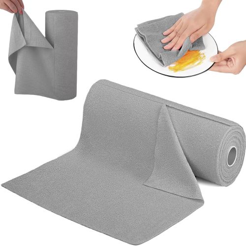 Generic Microfiber Cleaning Cloth Roll, Reusable Tear Away Towels Absorbent Rags