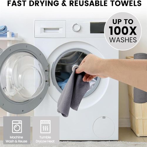 Generic Microfiber Cleaning Cloth Roll, Reusable Tear Away Towels Absorbent Rags - image 5