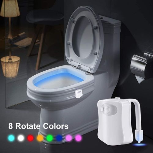 Generic Smart Motion Sensor Toilet Seat Night Light 8 Colors Waterproof  Backlight For Toilet Bowl LED Lumin