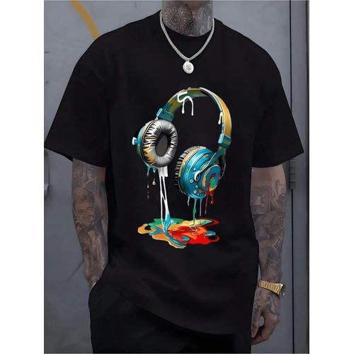 product_image_name-Fashion-Quality unisex black tshirt with the head set-1