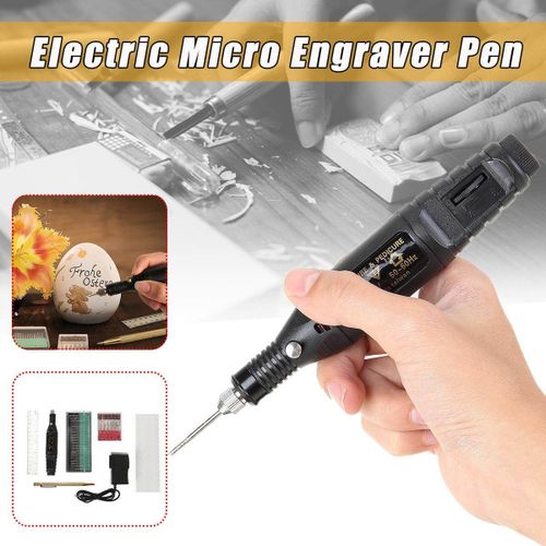 Electric Micro Engraver Pen Mini DIY Vibro Engraving Tool Kit for Metal  Glass Ceramic Plastic Wood Jewelry with Scriber Etcher 30 Bits and 6  Polishing