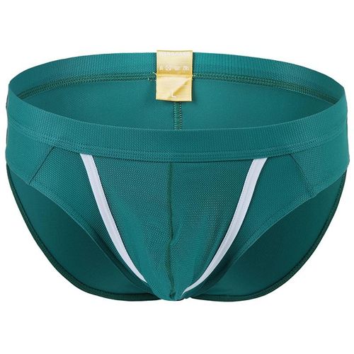 Fashion Briefs For Men Open Front Pouch Hole Underwear Male Slips Panties  S-XL