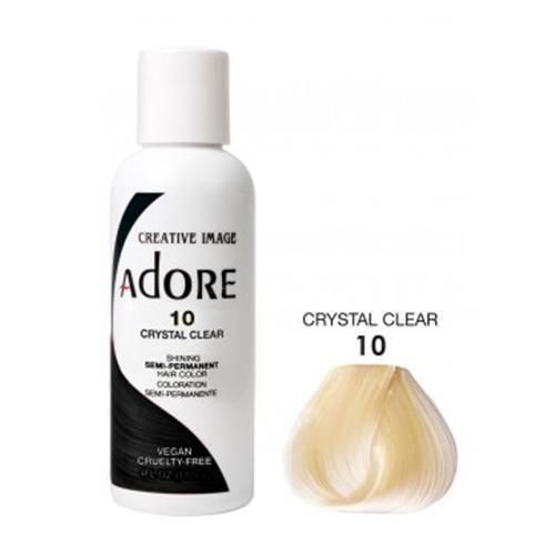 Adore Semi Permanent Hair Colour Dye - CRYSTAL CLEAR 10.