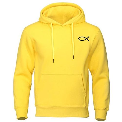 Generic 2023 Spring Autumn Mens Sweatshirt Christian Jesus Fish Hoodies  High Quality Brand Pullover Warm Fleece Hoody Casual Streetwear