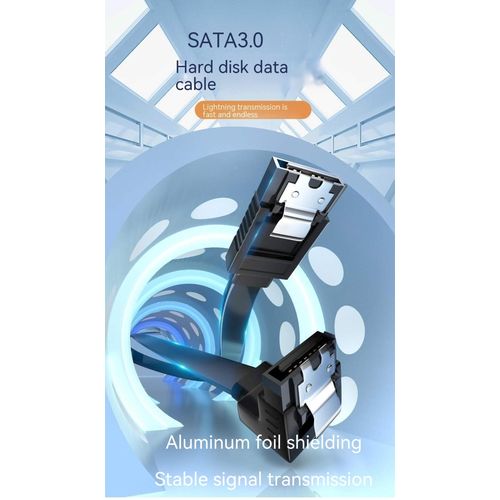 Generic SATA 3.0 SSD  Angled External Hard Drive  Data  Extension  Interface Transmission Adapter Qptical Drive Desktop Connection Cable 0.3M - image 2