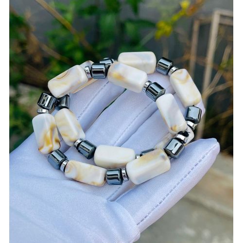 product_image_name-Fashion-2 IN 1 Hand bead for men pearl bracelet men gift set-1