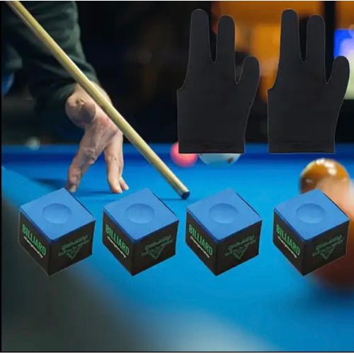 product_image_name-Generic-4pcs Snooker Chalk - Billiard Cue Chalk, Pool Cue Tip Chalks, Billiard Additions. 4pcs -4