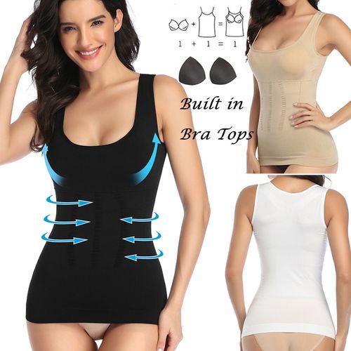 Women Slim Body Tummy Shaper Slimming Camisole Singlet Shapewear