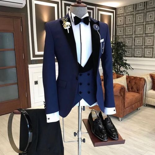 Navy Blue Mens Summer Beach Wedding Suits Slim Fit Tuxedo Groomsmen Blazer  Set From Werbowy, $93.81 | DHgate.Com