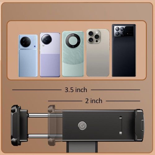 product_image_name-Generic-Phone Holder, Universal 360° Adjustable Angle, Suitable for Desktop, Vlogging, Filming, Compatible with 4 to 6.7 Inch Smartphones (Gray)-5